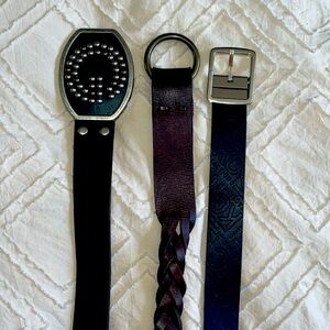Lot of 3 designer belts (L-XL)